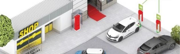 Parkplatz mit optionaler kWh-Abrechnung - Bezahlung am Kassenautomaten